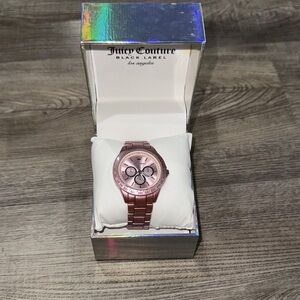 Juicy Couture Pink and Rose Gold Watch